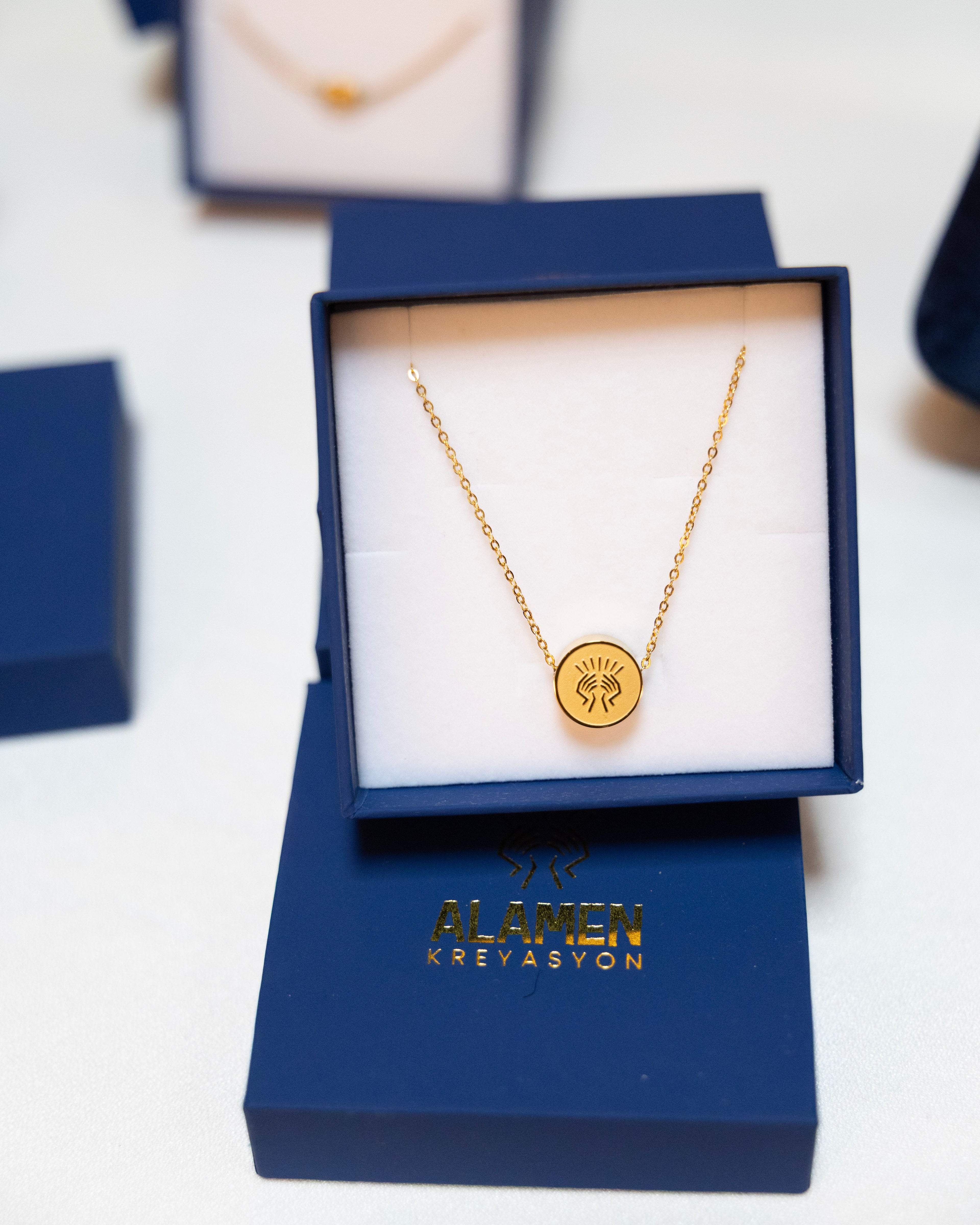 Signature Engraved Necklace.